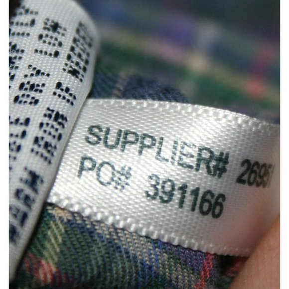 Ralph Lauren Green Red Blue Button Down / Size: M/ Rn#41381 - Picture 9 of 12